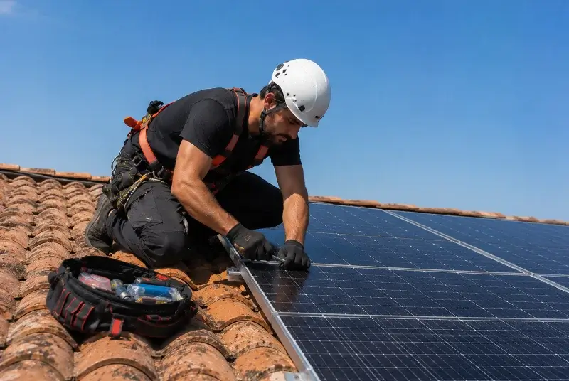 Maintenance et monitoring de panneaux solaires à Meyrié