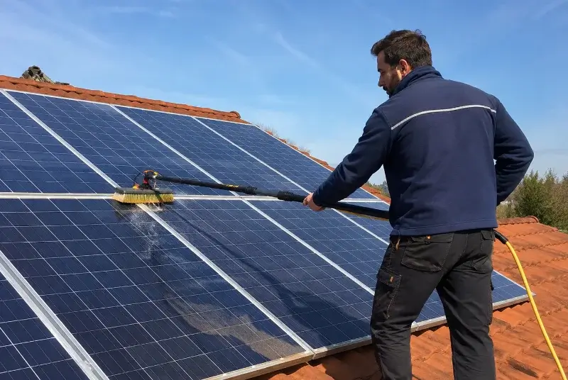 Nettoyage et entretien de panneaux solaires à Meyrié