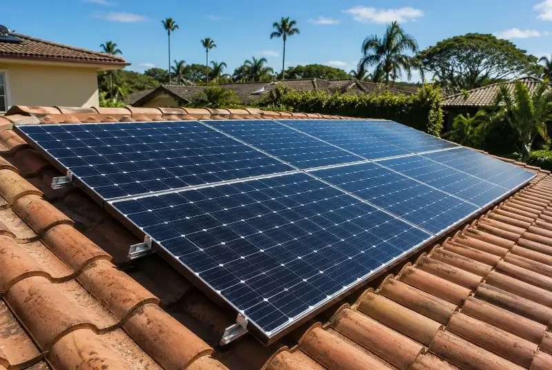 Installation de panneaux solaires à Meyrié